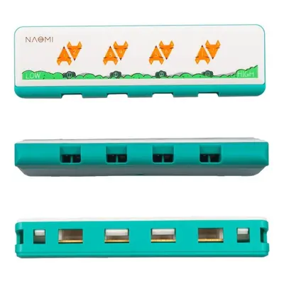 (Green) Hole Harmonica Key Of C Children Christmas Gift For Beginners