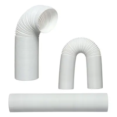 (C) Portable / Inch Air Conditioner Window Pipe Interface Exhaust Hose Tube