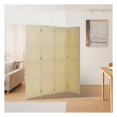 Lvory Woven Fiber 4-Panel Folding Room Screen Divider