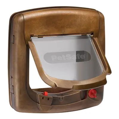 PetSafe Magnetic 4-Way Cat Flap Deluxe Brown Cat Door Pet Flap Pet Door