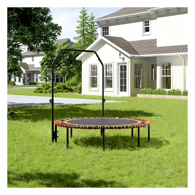 48in Bungee Cords Foldable Round Trampoline with Adjustable U-Handle Bar