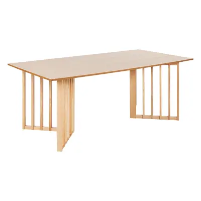 Dining Table LEANDRA Light Ash Wood cm cm