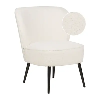 Armchair VOSS Boucle White