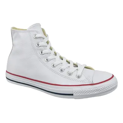 (8) Converse Chuck Taylor All Star Hi Leather 132169C Mens White plimsolls