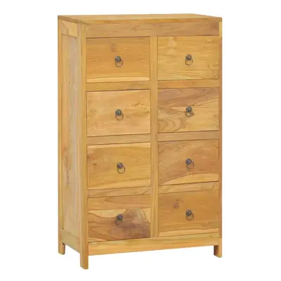 vidaXL Solid Wood Teak Chest of Drawers Wooden Sideboard Storage Side Cabinet