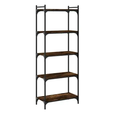 (smoked oak, x x cm) vidaXL Bookcase Bookshelf Storage Cabinet Rack Book Shelf Engineered Wood