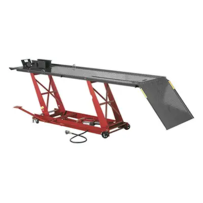 Heavy Duty Air / Hydraulic Motorcycle Lift - 454kg Capacity - Locking Heights