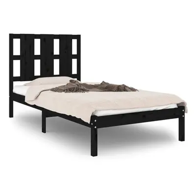 (black, x cm) vidaXL Solid Wood Pine Bed Frame Wooden Bedstead Bed Base Multi Colours/Sizes