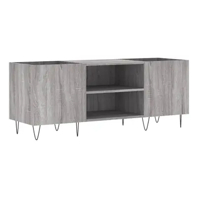 (grey sonoma) vidaXL Record Cabinet Record Storage Cabinet Sideboard White Engineered Wood