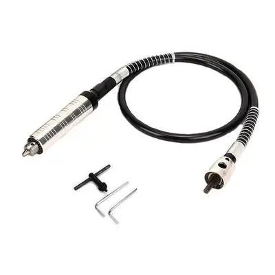 6mm Electric Grinder Extension Flexible Shaft with 0.3-4mm Key Chuck for Rotary Grinder Tool