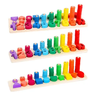 (Digital) Wooden Math Toy Board Montessori Counting Preschool Learning Toys for Children Gifts