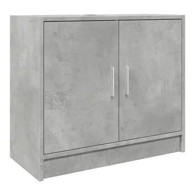 vidaXL Sink Cabinet Vanity Unit Storage Cupboard Concrete Grey Engineered Wood