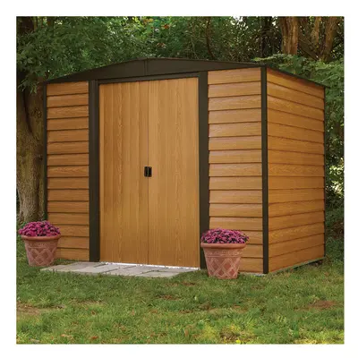 8x6 Woodvale Metal Apex Shed with Floor Including Assembly