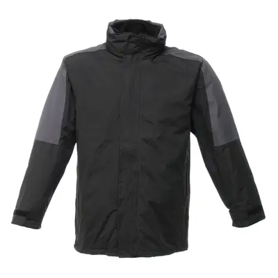 (3XL, Black/Seal Grey) Regatta Defender III 3-in-1 Waterproof Windproof Jacket / Performance Jac