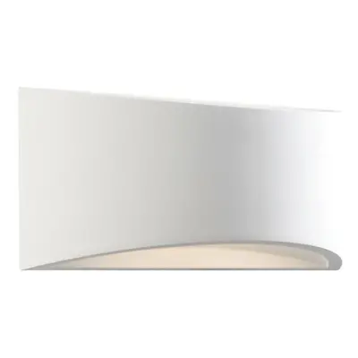 300mm LED Wall Light Warm White Primed White (ready to paint) Curved Bed Lamp