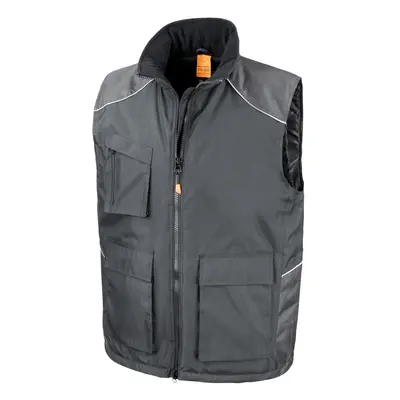 (XL, Black) WORK-GUARD by Result Mens Vostex Gilet