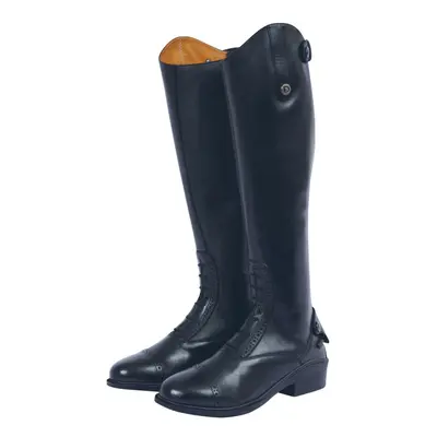 (8 UK Wide Short, Black) Dublin Womens/Ladies Evolution Tall Leather Field Boots