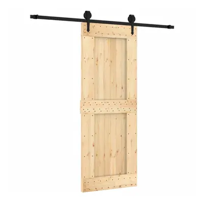 vidaXL Sliding Door with Hardware Set Interior Door Barn Door Solid Wood Pine