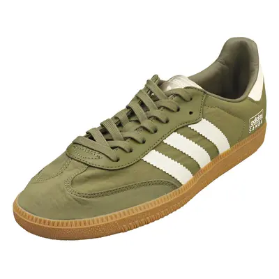 (8.5) adidas Samba Og Mens Fashion Trainers in Olive White