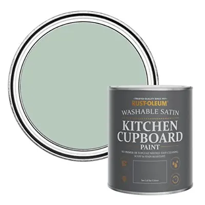 Green Scrubbable Kitchen Cupboard Paint in Satin Finish - Leaplish 750ml