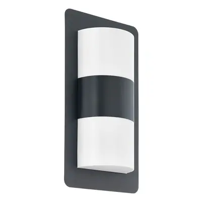 IP44 Outdoor Wall Light Anthracite Zinc Plated Steel x 10W E27 Bulb