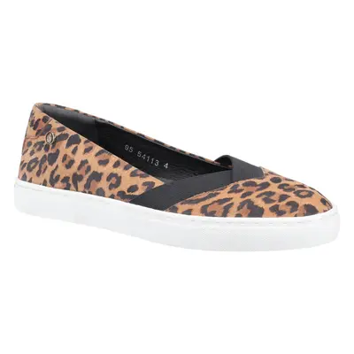 (Leopard, 3) Hush Puppies Women's Tiffany Slip On Flat Shoe Various Colours