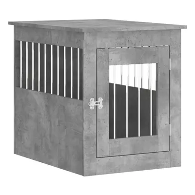 (concrete grey, x x cm) vidaXL Dog Crate Furniture Pet Doghouse Dog Kennel Dog Cage Engineered W