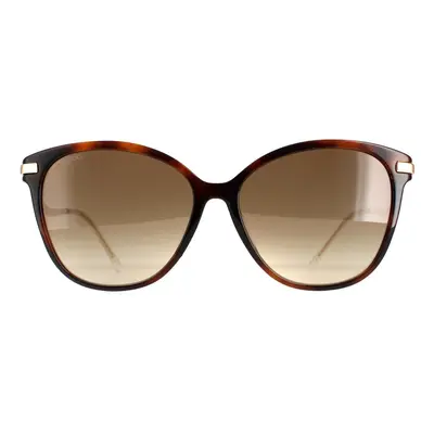 Jimmy Choo Sunglasses Peg/F/S O2V HA Glitter Havana Brown Gradient