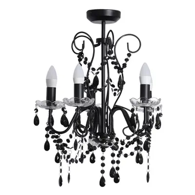 ValueLights Viscount Way Black Chandelier Ceiling Pendant Light