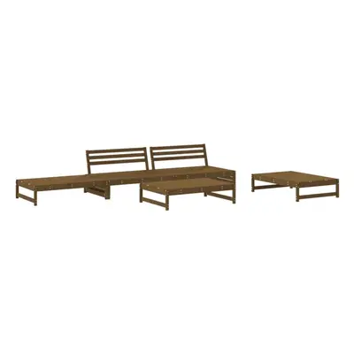 (honey brown) vidaXL Garden Lounge Set Outdoor Modular Sofa Set Piece Solid Wood Pine