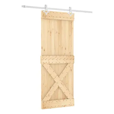 vidaXL Sliding Door with Hardware Set Interior Door Barn Door Solid Wood Pine