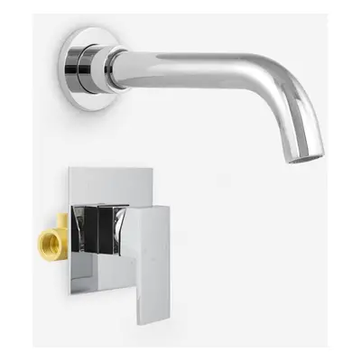 Remy Wall Mounted Basin Sink Mixer Tap & Concealed Valve Mixer Chrome