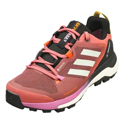 (4.5) adidas Terrex Skychaser Gore-tex Womens Fashion Trainers in Wonder Red