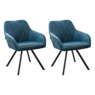 Set of Dining Chairs MONEE Sea Blue