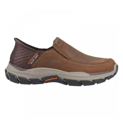 (6 (Adults')) Slip-ins RF: Respected Elgin | Dark Brown | Men's Moc-Toe Style Casual Shoes