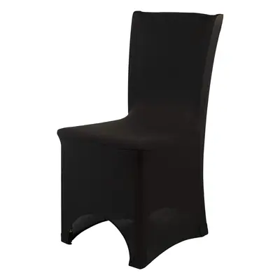 (Black, 100pcs) Spandex Chair Cover, Stretchy Fabric Elastic Protective Slipcovers Removable Was