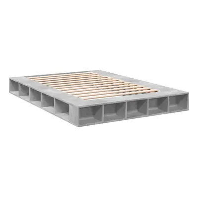 (concrete grey, x cm) vidaXL Bed Frame Home Bed Base Brown Oak 180x200 cm Super King Engineered 