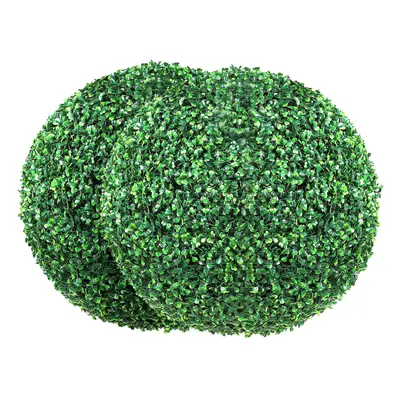 VEVOR 20" Artificial Topiary Greenery Ball Fake Plants Outdoor Indoor DÃ©cor