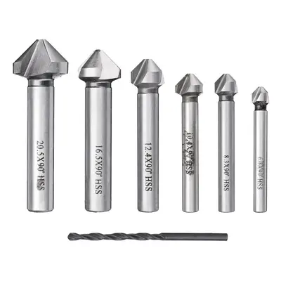 7pcs 5-10mm Countersunk Drill Bit Countersink Metal Tool