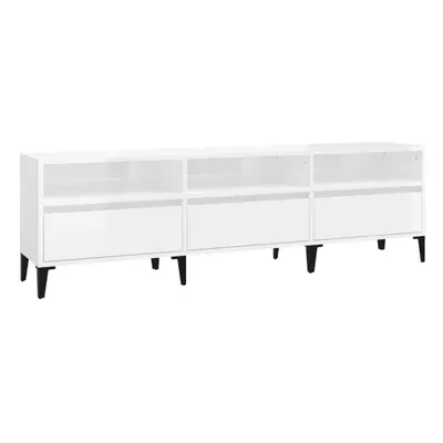 (high gloss white, x x 44.5 cm) vidaXL TV Cabinet TV Unit Storage Cabinet Media Unit Cupboard En