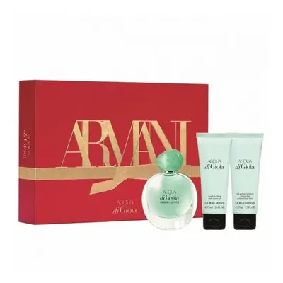 Acqua Di Gioia Pcs Set For Women: 1.7 Eau De Parfum + 2.5 Shower Gel + 2.5 Body Lotion