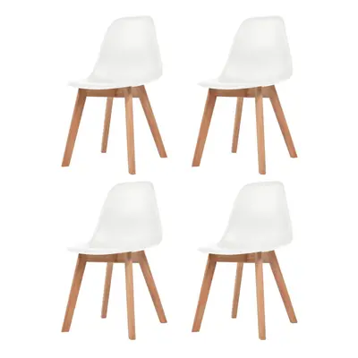 (white, pcs) vidaXL Dining Chairs Dinner Room Seat Resturant Kitchen Chair Dinner Chair