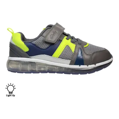 (2 (Children's)) Spark Flash Older | Grey Combi | Childrens Light Up Trainers