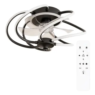 ValueLights Integrated LED Ceiling Fan with Remote Control, Clear Blades, Timer and Speed Functi