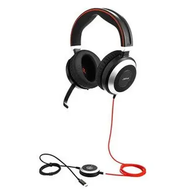 Jabra Evolve Uc Wired Stereo Headset Over-The-Head Circumaural Black Min 7899-829-289