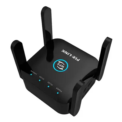 (Black, EU Plug) 1200Mbps Wireless Wifi Repeater 2.4GHz & 5GHz Long Range Wi-Fi Repeater Router 