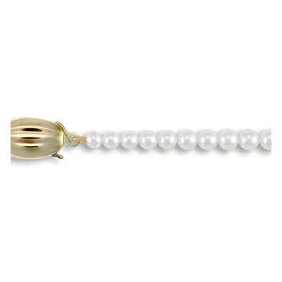 (20) Jewelco London Ladies 9ct Yellow Gold Clasp Seawater Cultured Akoya Pearl Graduated Necklac