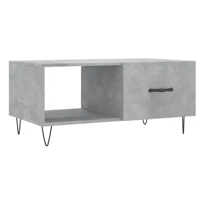 (concrete grey) vidaXL Coffee Table Side Table Sofa End Table High Gloss White Engineered Wood