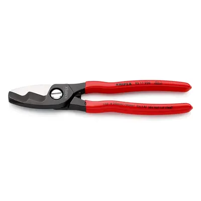 Knipex Cable Cutting Shears, Twin Cutting Edge, Plastic Coated Handles - mm