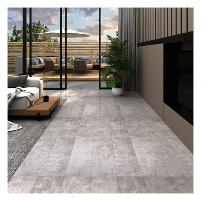 vidaXL Self-adhesive PVC Flooring Planks 5.21 m? mm Earth Grey Floor Tile